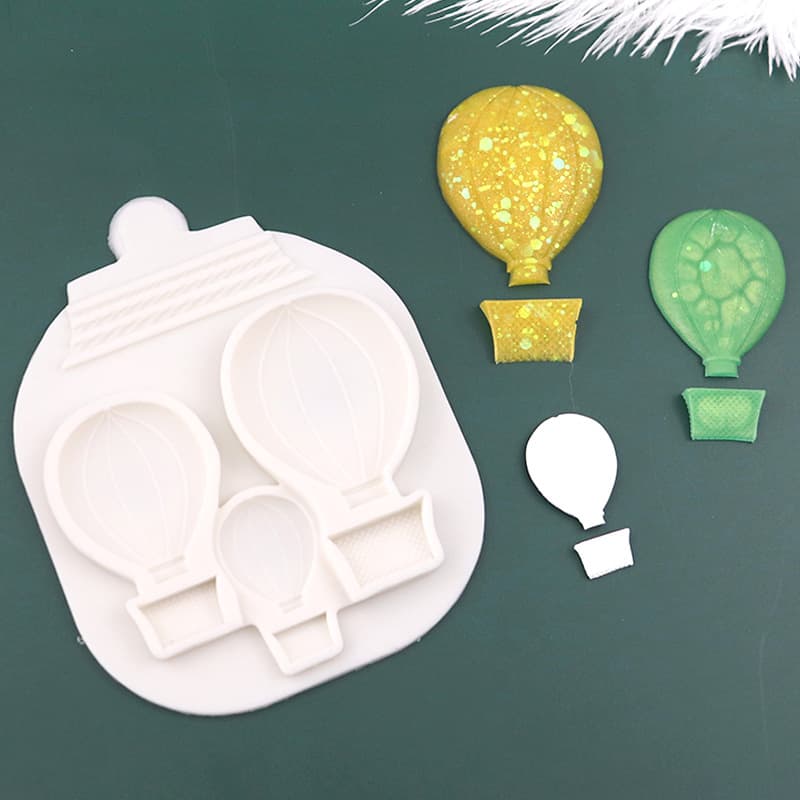 Molde de silicona para repostería forma globo aerostático