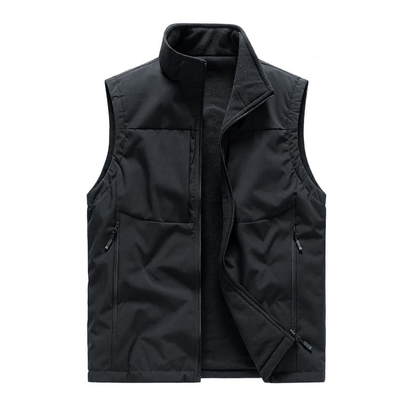 Chaleco polar doble cara sin mangas invierno