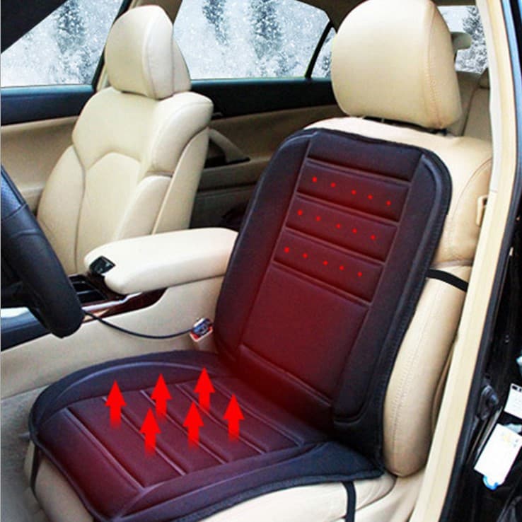 Cojín calefactor para auto con control de temperatura