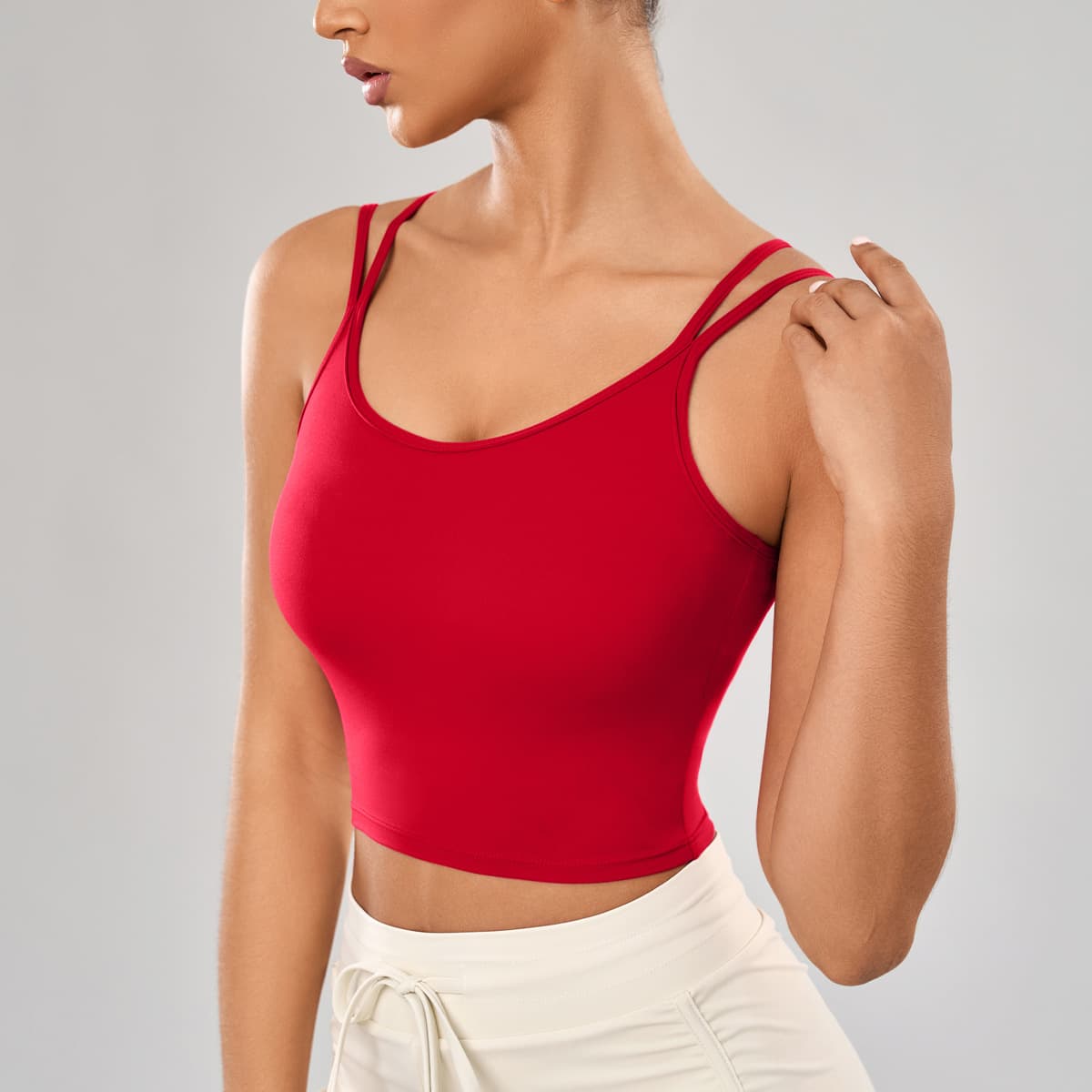 Top deportivo con soporte alto para yoga
