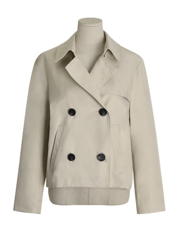 Cardigan suelto con doble botonadura