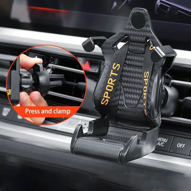 Soporte auto rotativo 360° para teléfono ventilación