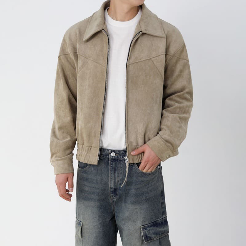 Chaqueta corta retro de moda para hombre