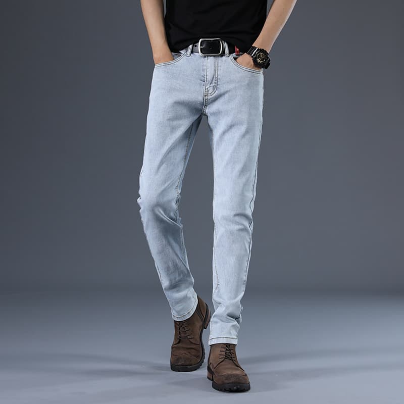 Pantalones casuales hombre tela elástica cómodos
