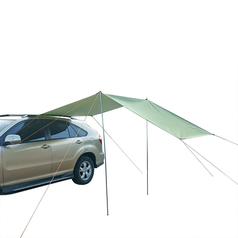 Toldo lateral para auto con estructura de lona Oxford