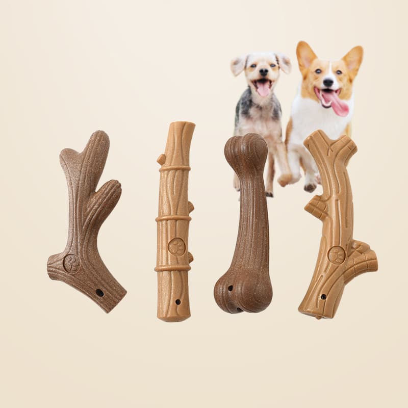Juguete interactivo con limpieza dental para perros pequeños