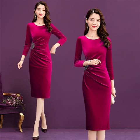 Vestido suelto de primavera con mangas princesa