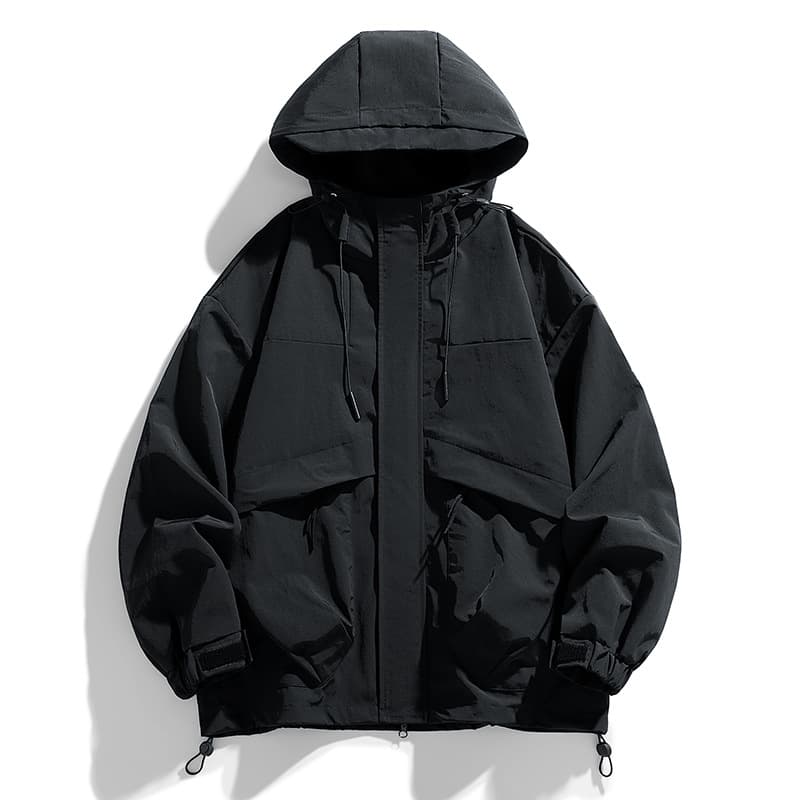 Chaqueta outdoor con costura de contraste para primavera y otoño