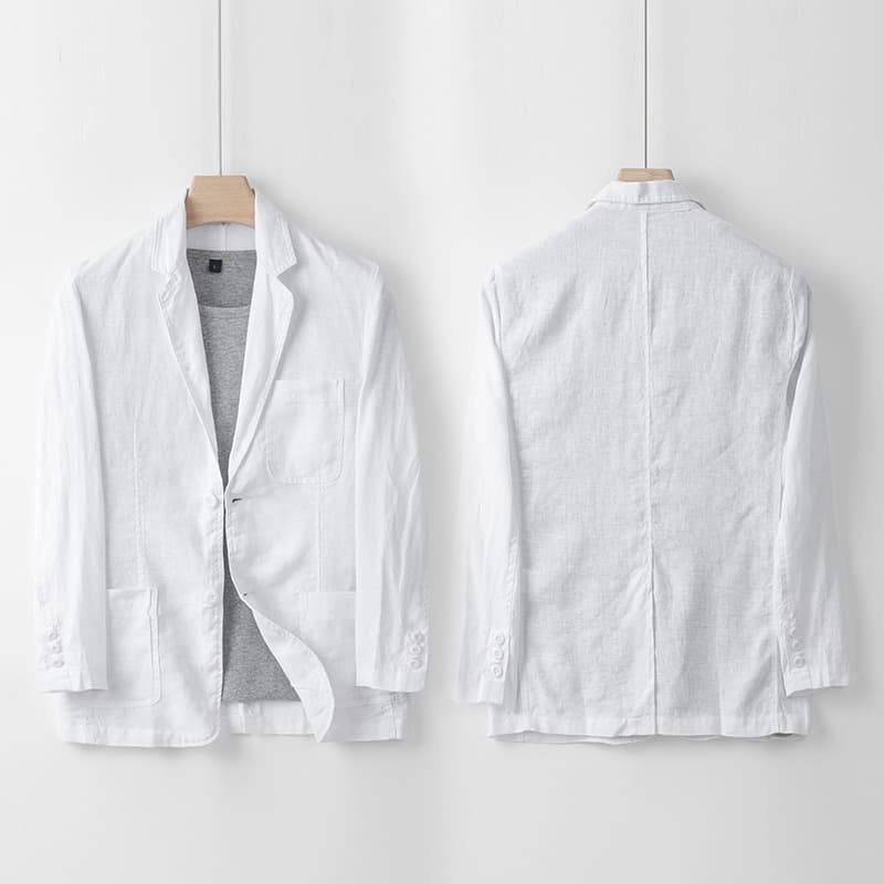 Chaqueta de lino casual para hombre