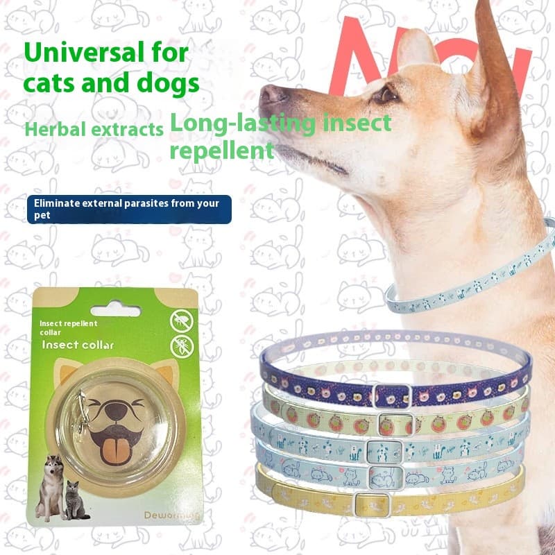 Collar anti mosquitos para perros y gatos con repelente