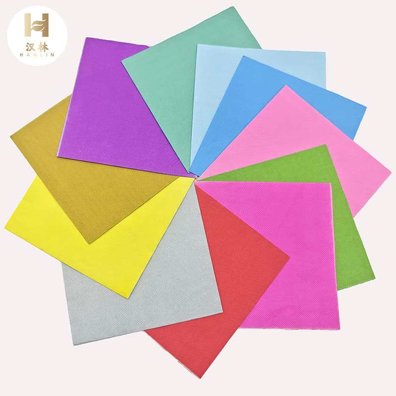 Servilleta impresa de color puro, 25 cm para fiestas