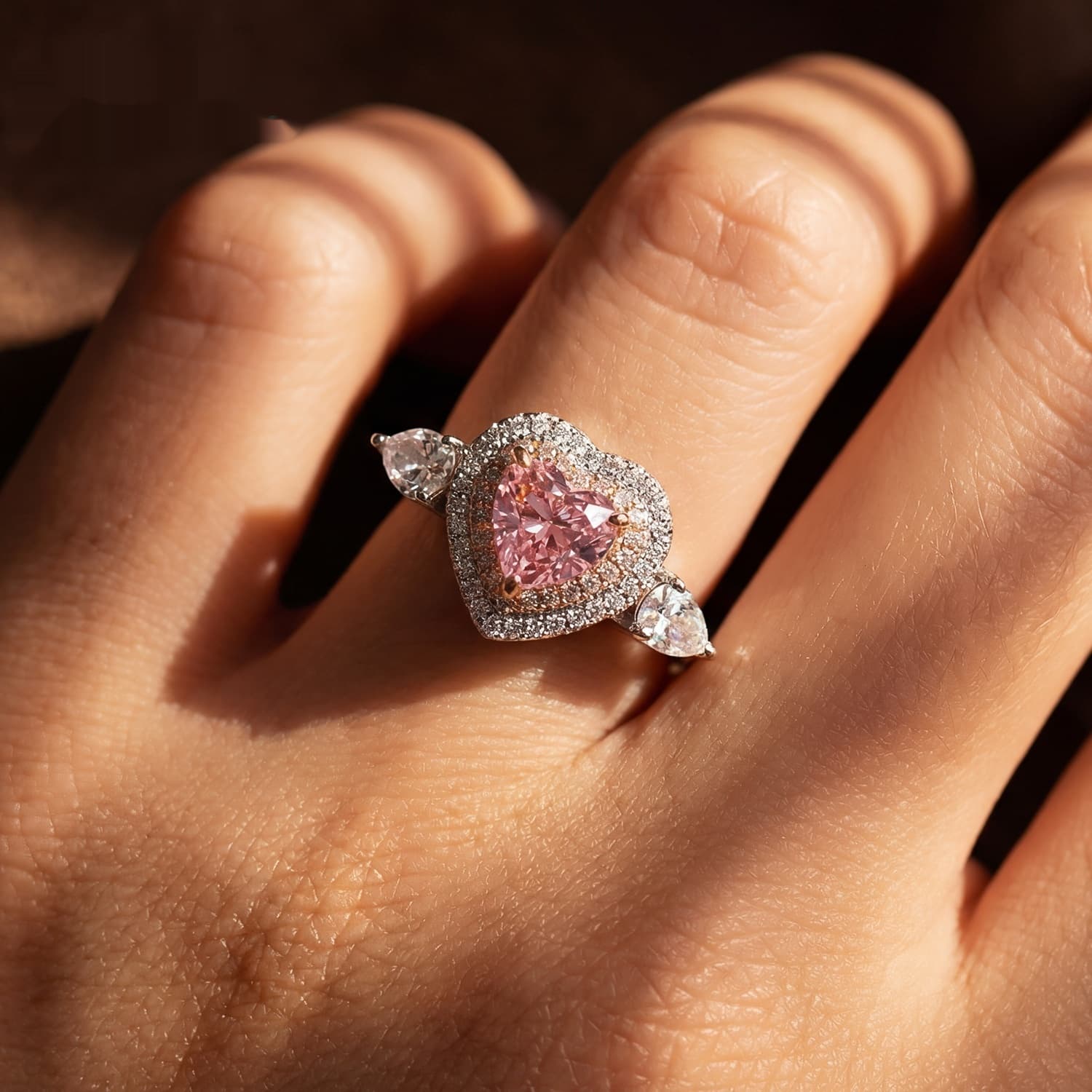Anillo de plata 925 con piedra de moissanita o circón