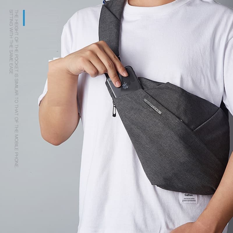 Bolsa de pecho multifuncional antirroba de viaje de negocios