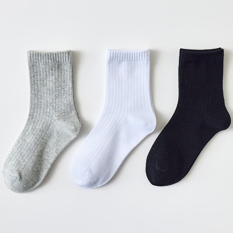 Calcetines de caña media de algodón para niño