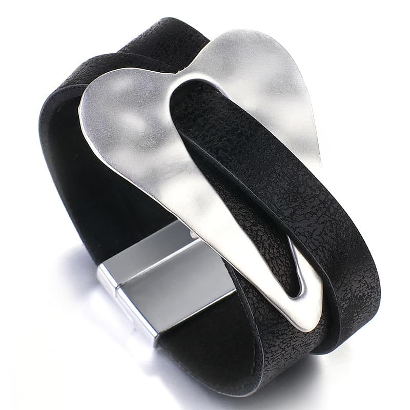 Pulsera magnética para mujer, diseño geométrico