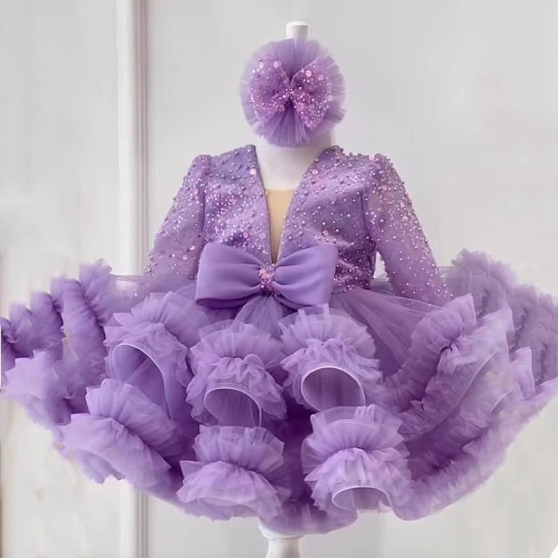 Vestido de princesa para niña estilo occidental