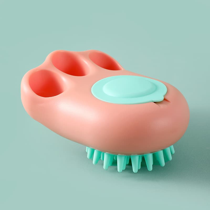 Cepillo de baño para mascotas con forma de patita