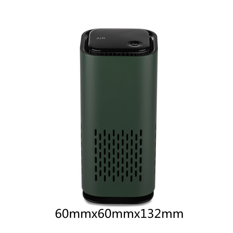 Purificador de aire portátil para coche con filtro HEPA y carga USB