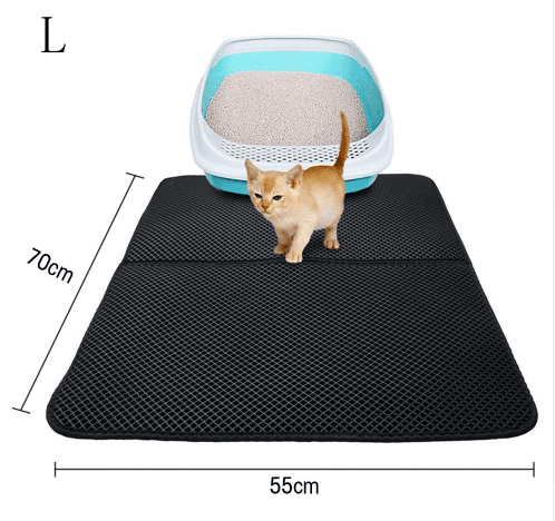 Tapete doble capa para arenero de gatos impermeable