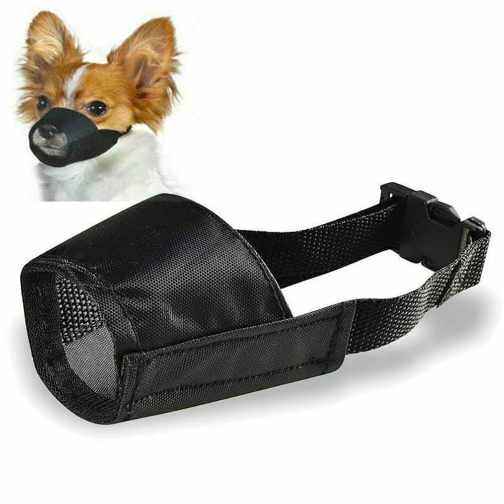 Bozal para perro ajustable y suave de nylon