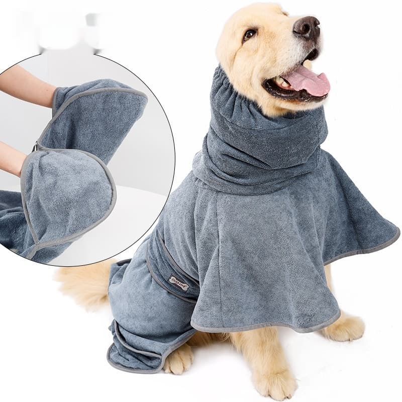 Toalla de baño para perros de algodón superabsorbente