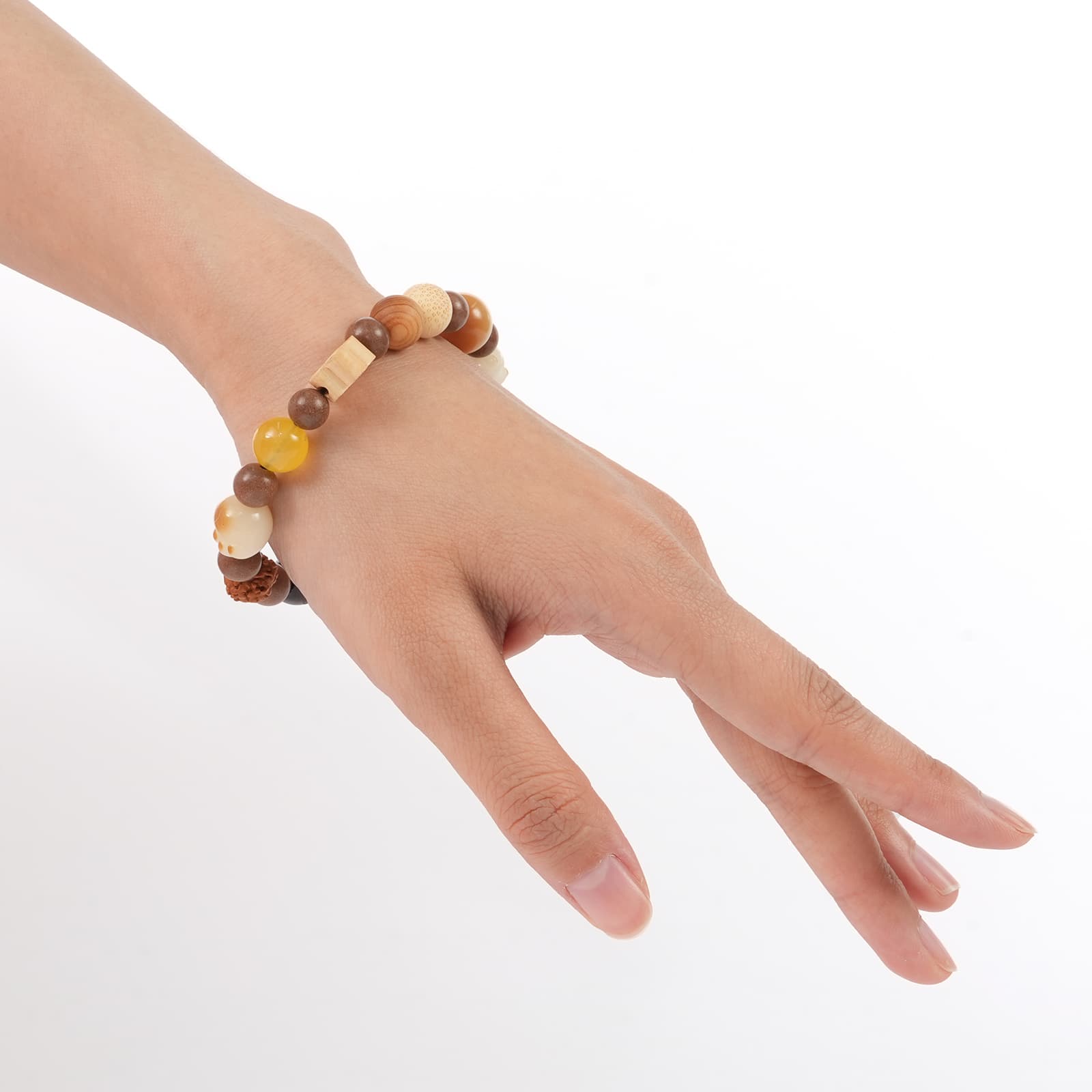 Pulsera con cuentas ajustables