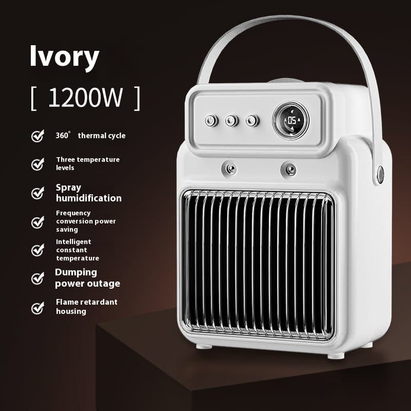 Calefactor 1200W con humificador protección sobrecalentamiento