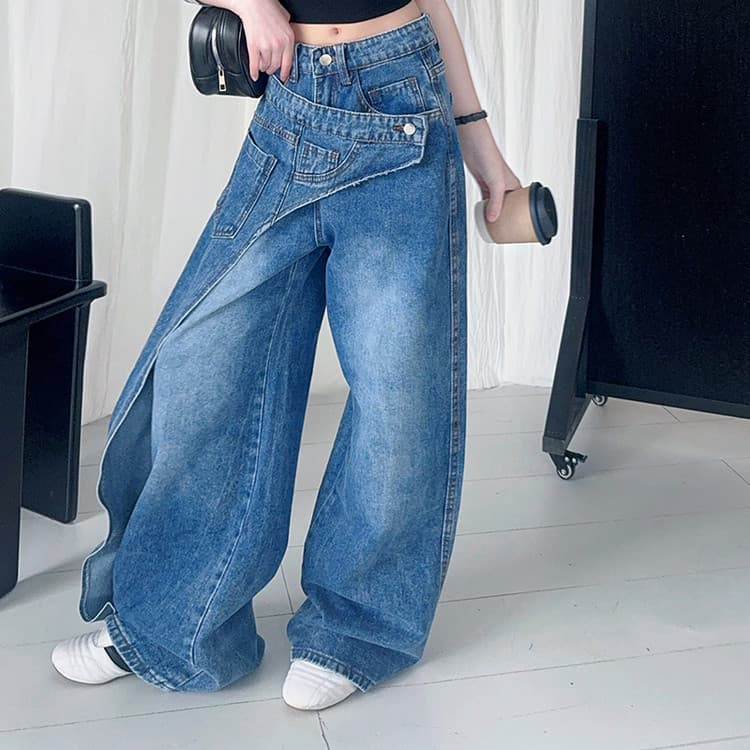 Conjunto de chaleco y pantalones anchos de verano