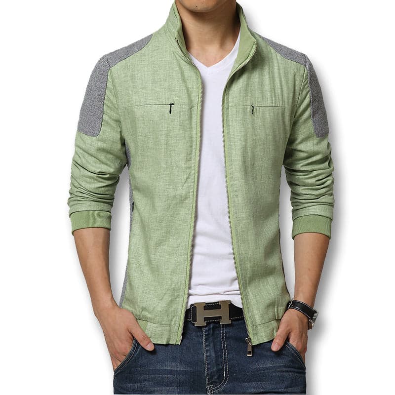 Chaqueta delgada de cáñamo para hombre
