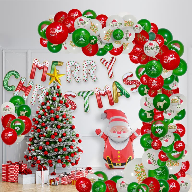 Set de globos para decoración navideña y Año Nuevo