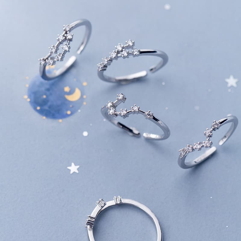 Anillo con símbolo del zodíaco