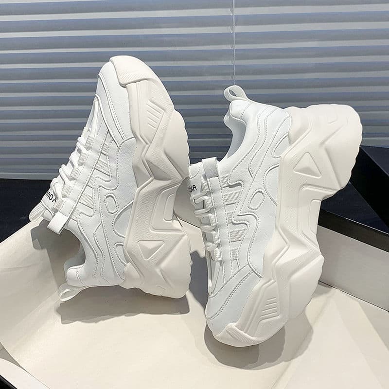 Zapatos deportivos casuales de mujer con plataforma