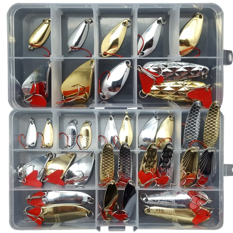 Set de señuelos de pesca para agua dulce y salada