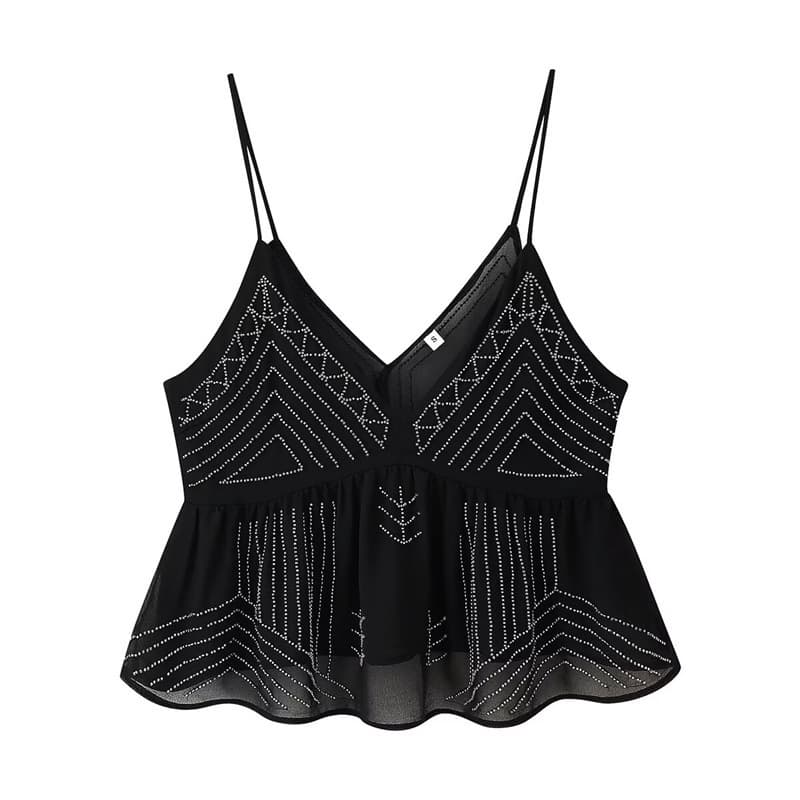 Top V-neck strapless sin espalda para verano