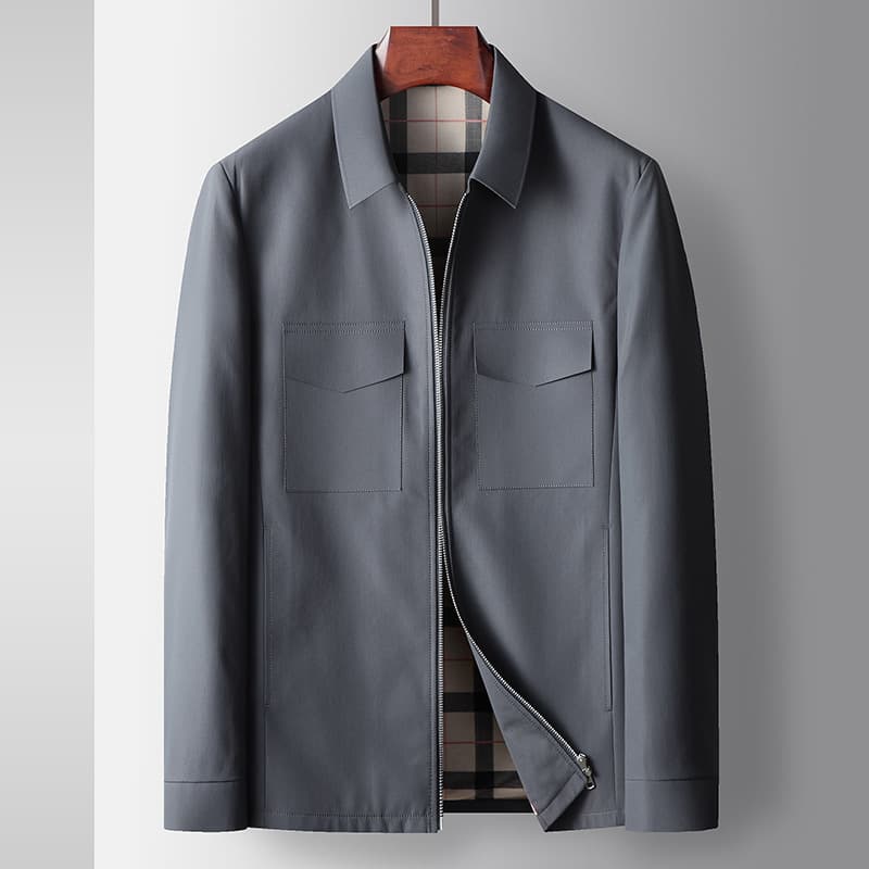 Chaqueta cargo holgada con solapa estilo coreano