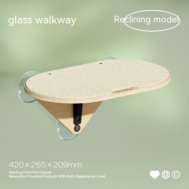 Árbol para rascar gatos de cristal sin taladro