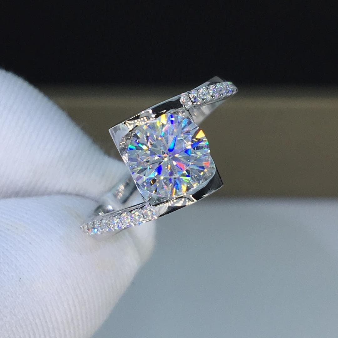 Anillo de diamante Angel Kiss