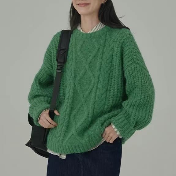 Jersey holgado suave estilo relajado para mujer