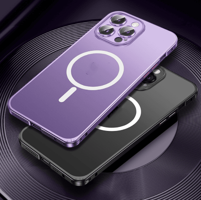 Funda metálica magnética para iPhone
