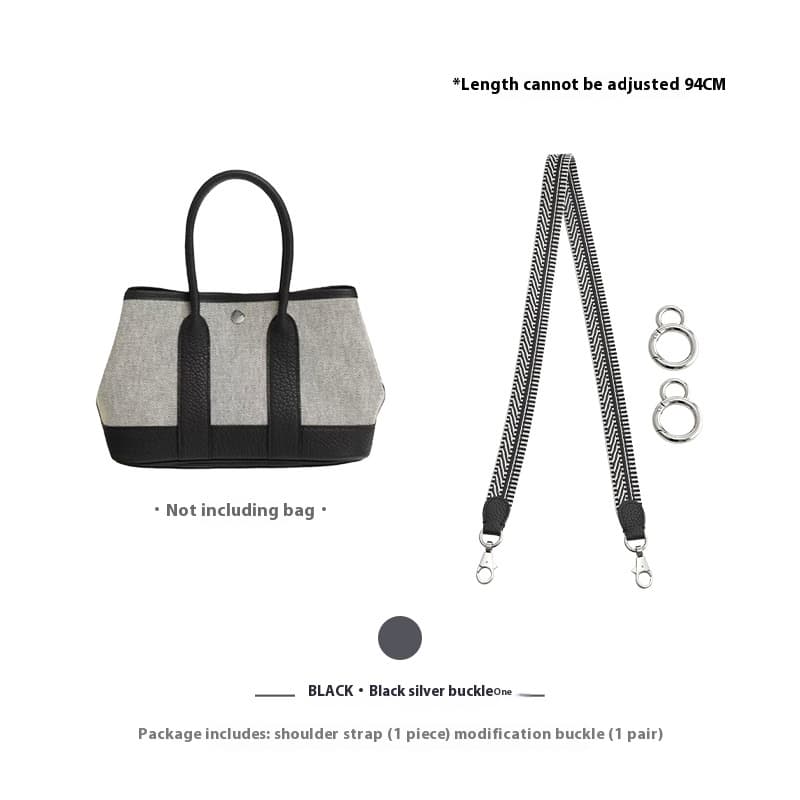 Correa de hombro artesanal para bolsa tote de algodón