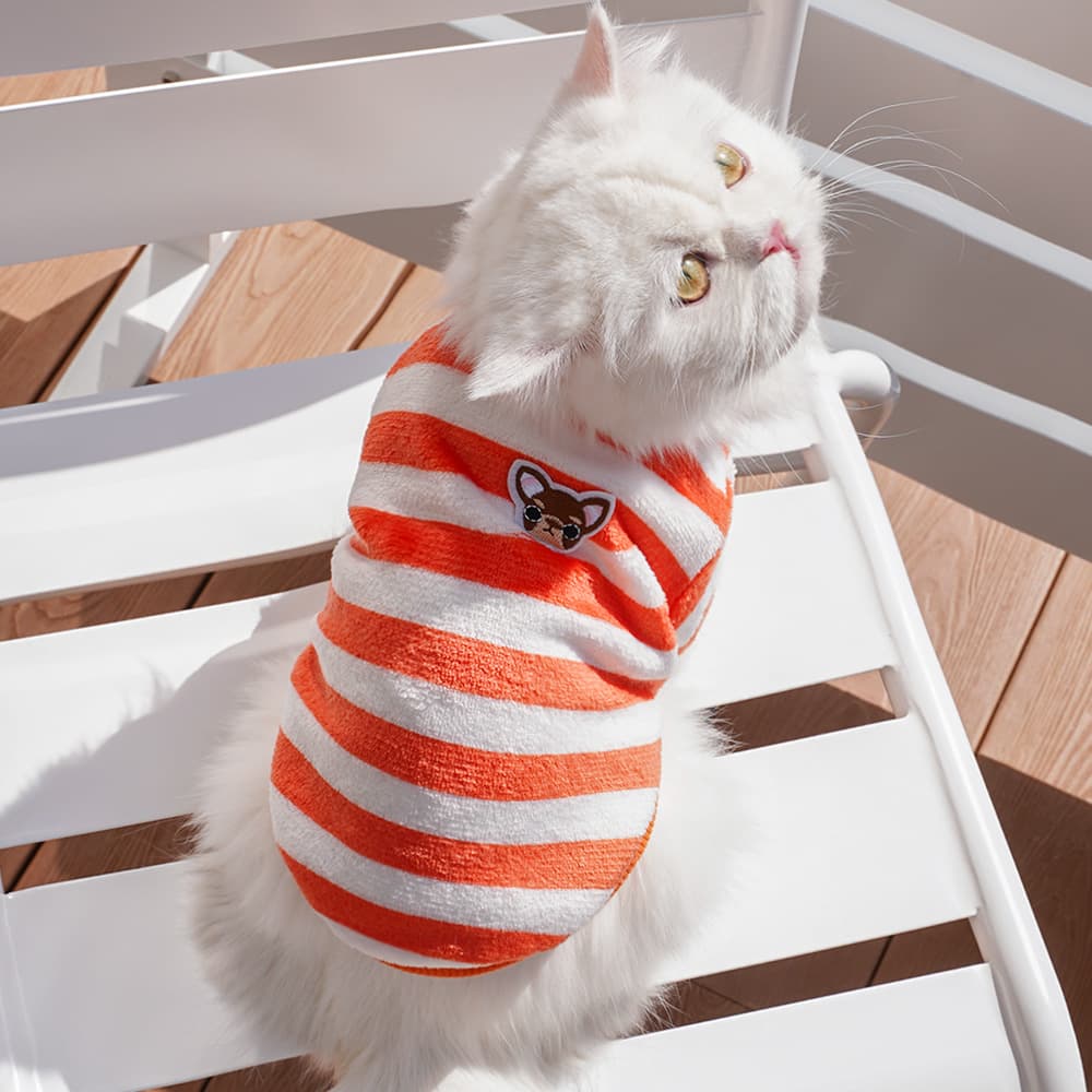 Ropa para mascotas con bordado, abrigada para perros y gatos