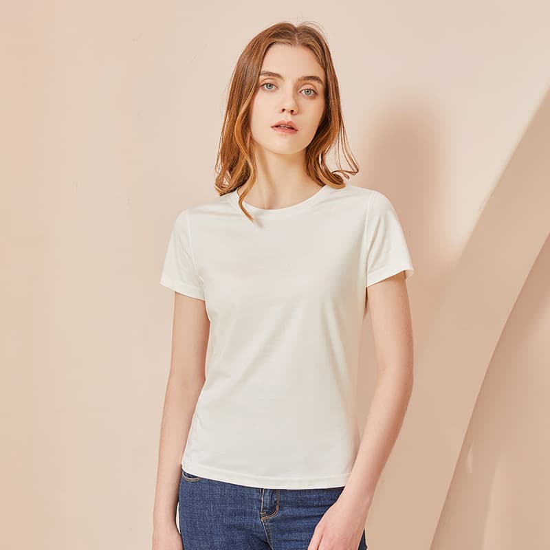 Camiseta algodón fresco manga corta