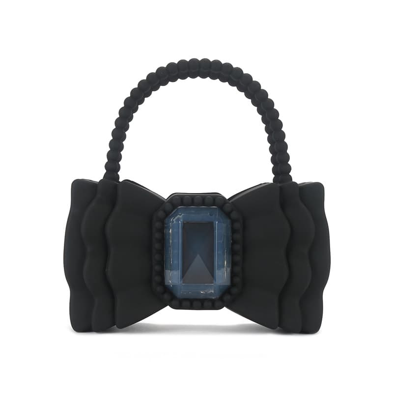 Bolsa tote pequeña con lazo estilo jelly
