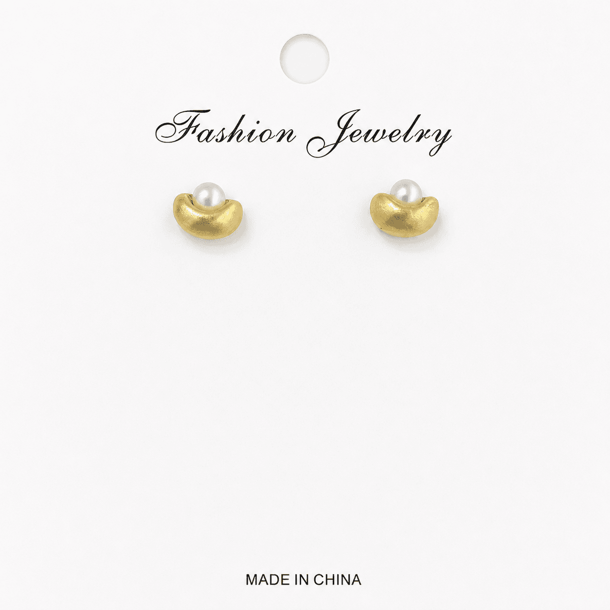 Aretes de espiga perla lingote minimalista