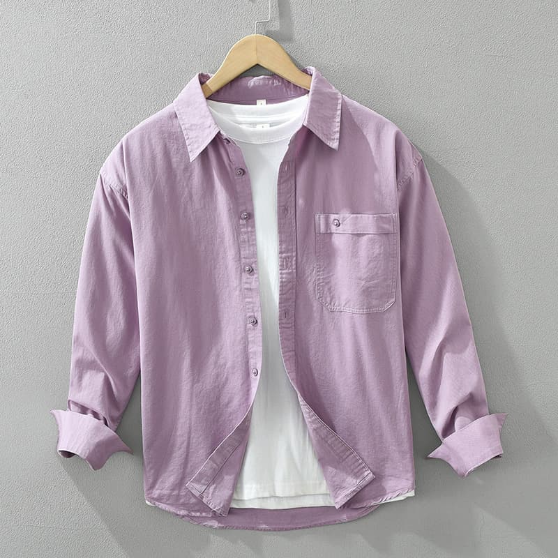 Camisa de manga larga estilo japonés