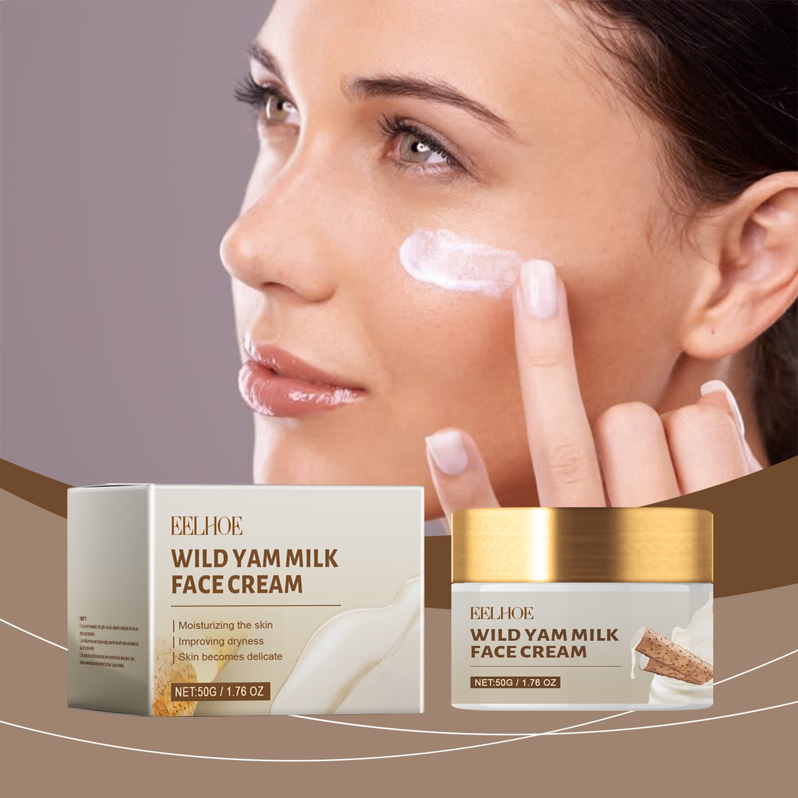 Crema hidratante reparadora con dioscorea japonica