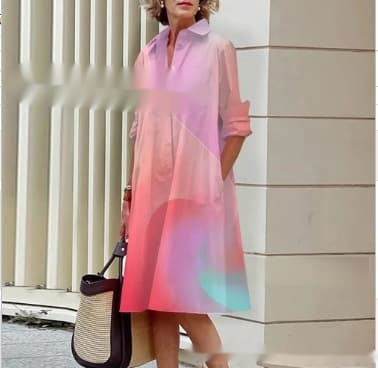 Vestido de verano cómodo con efecto 3D floral
