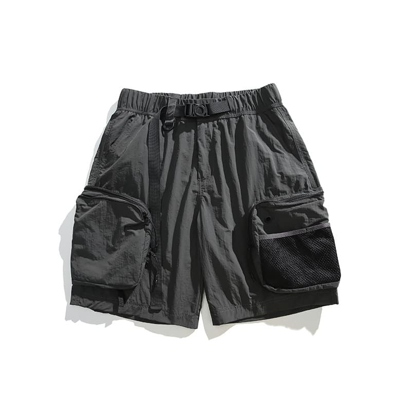 Shorts deportivos impermeables con múltiples bolsillos