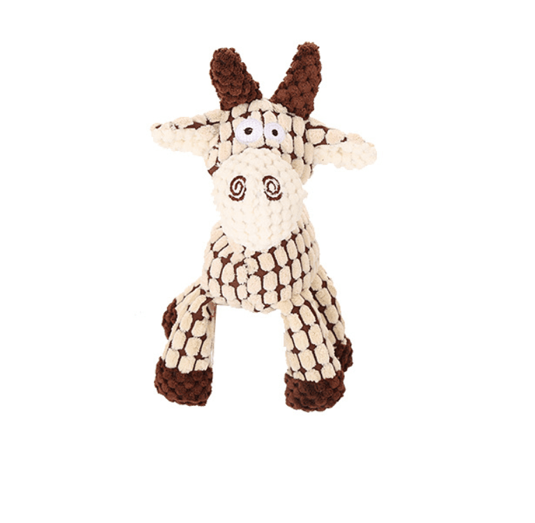Juguete de peluche con forma de burro para perros y mascotas