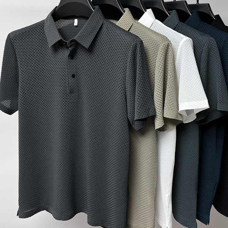 Camiseta manga corta malla ice silk para hombre